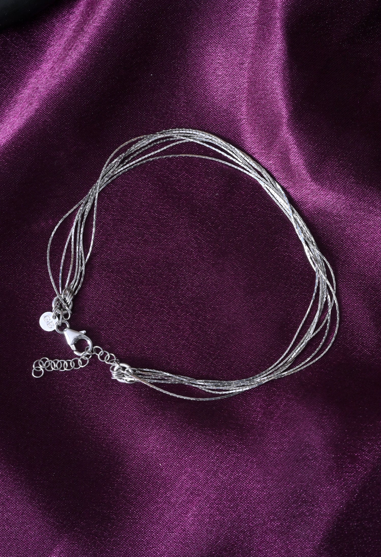 Multiple strand chain anklet