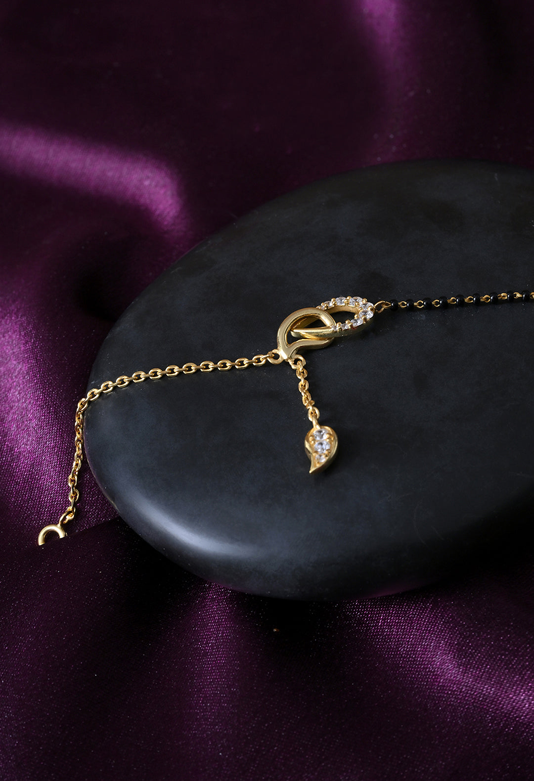 2 Charms Mangalsutra Bracelet