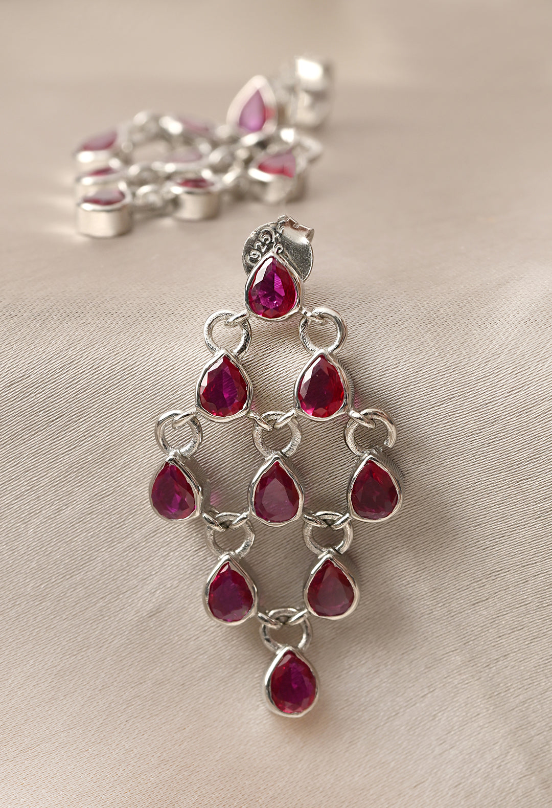 Ruby Cascade Earrings