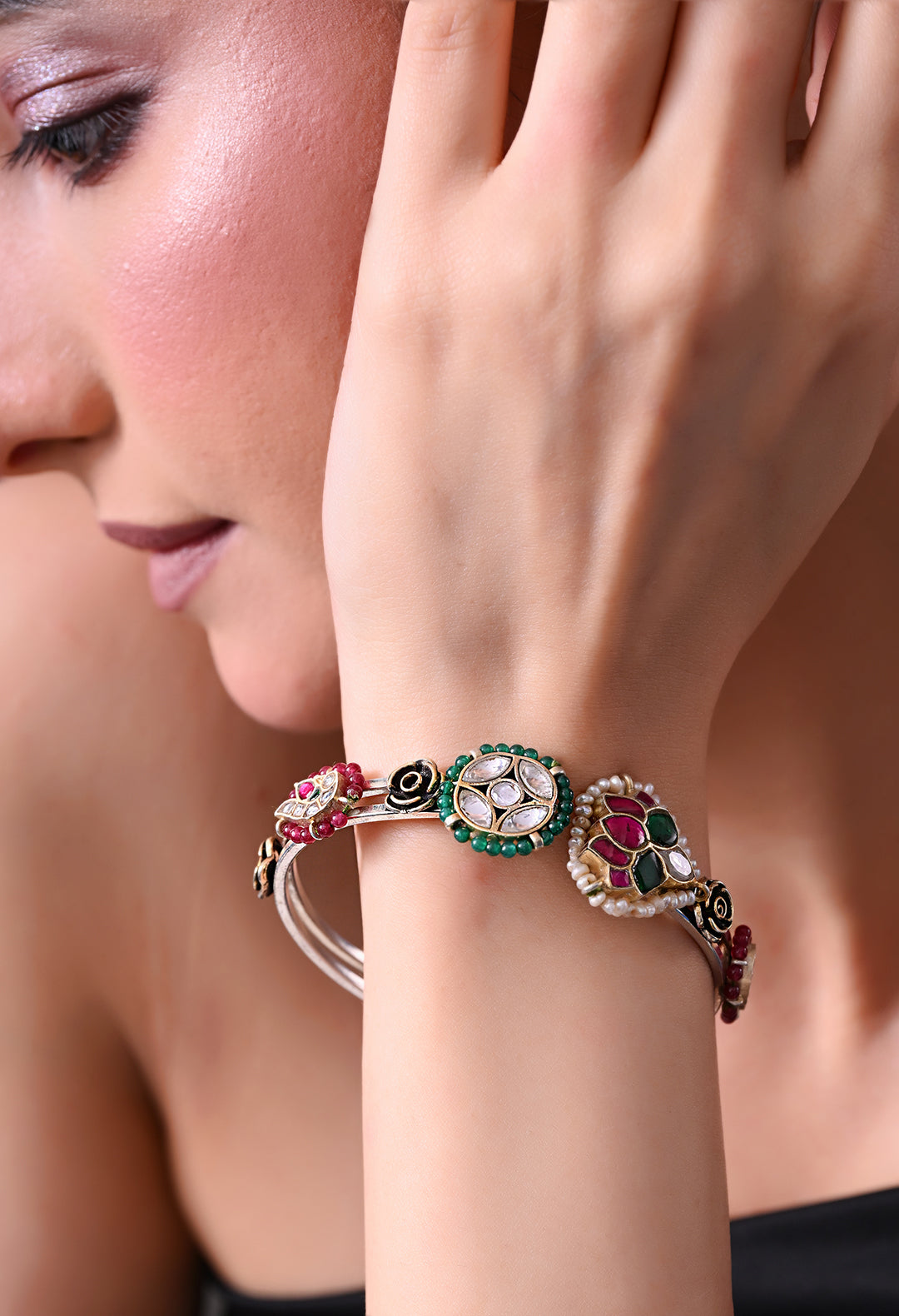 Heirloom Dual Motif Adjustable Bracelet