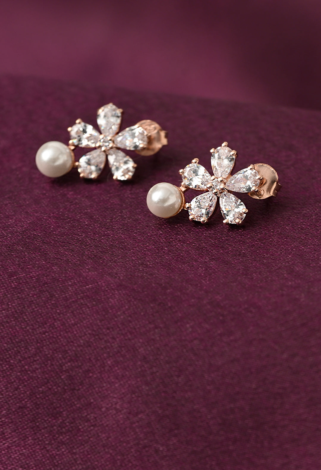 Pearl Petal Earrings