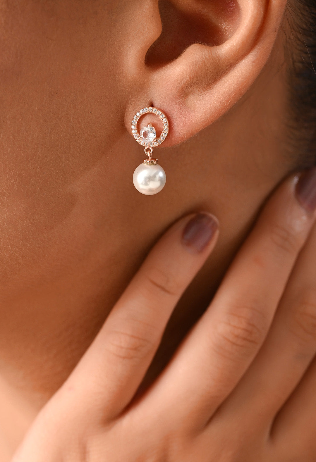 Moon Pearl Earrings