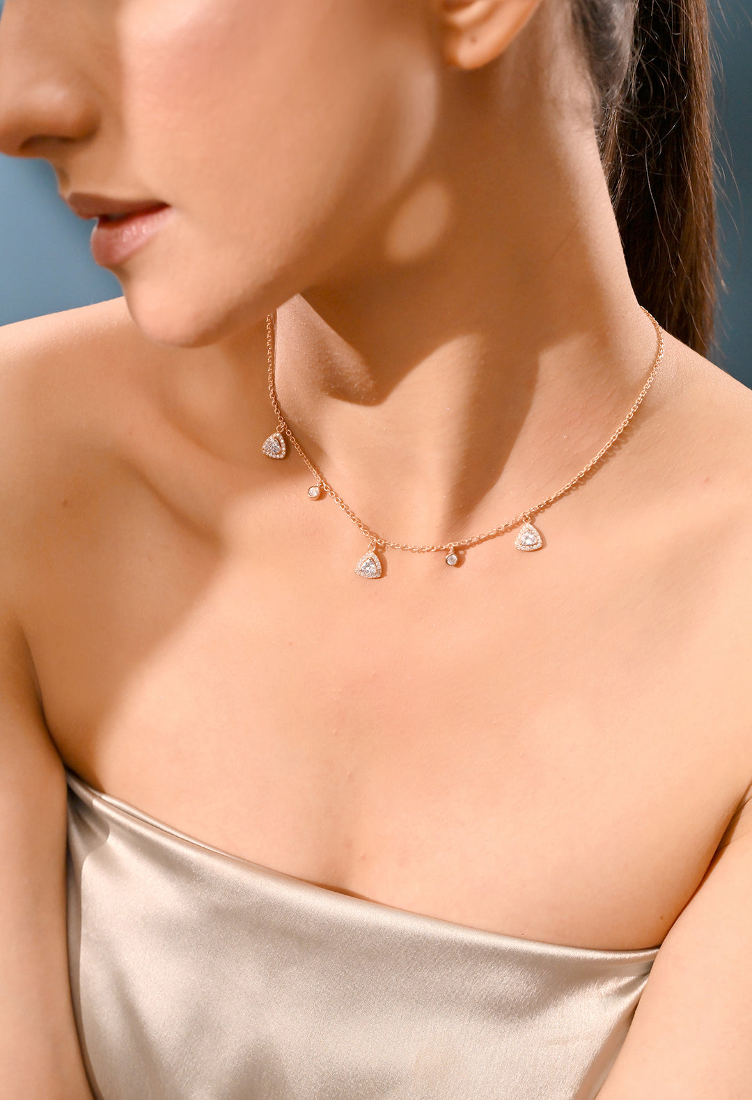 5 Studs Necklace