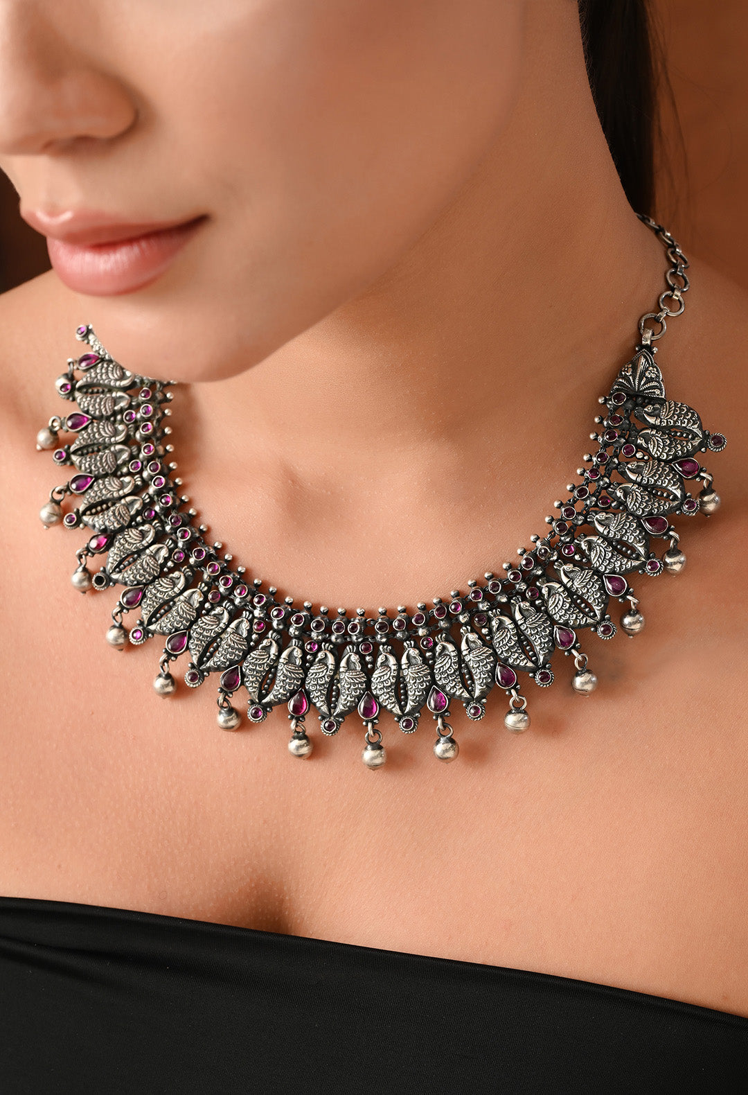 Royal Peacock Statement Necklace