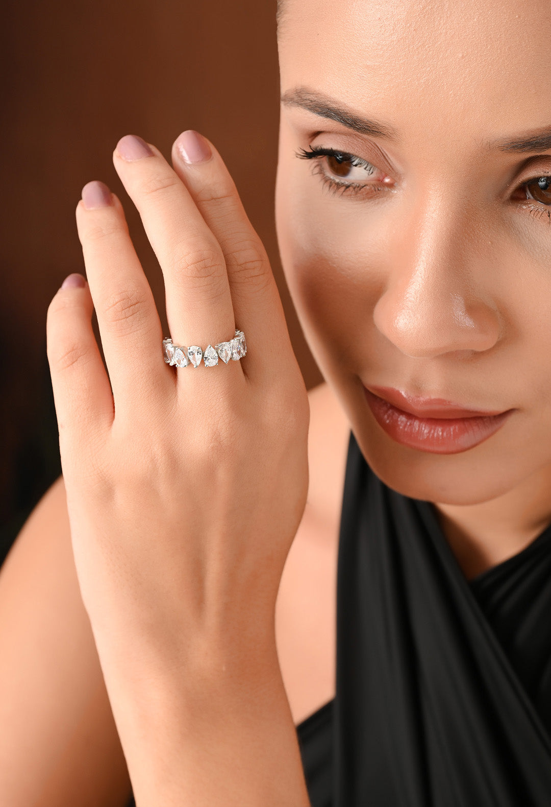 Marquise & Pear Cut Statement Ring