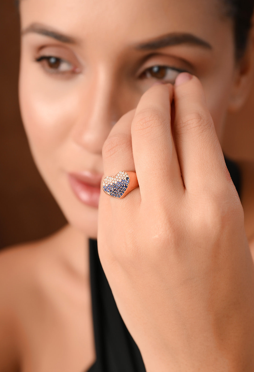 Blue Heart Ring