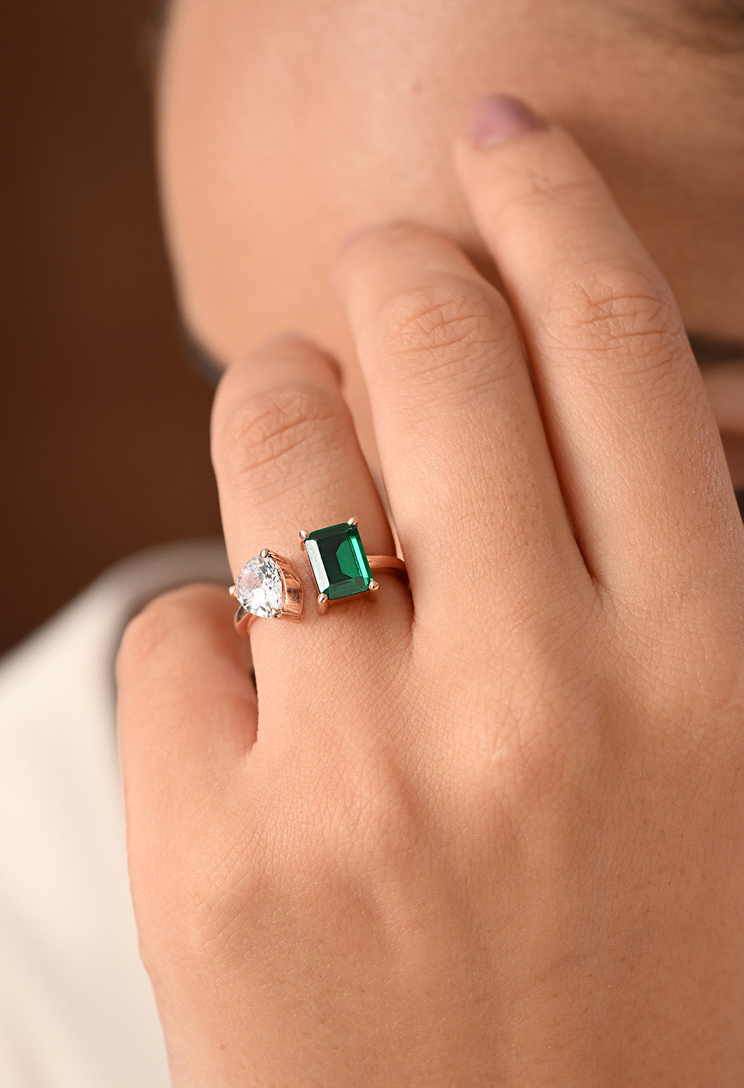 Emerald Diamond Ring