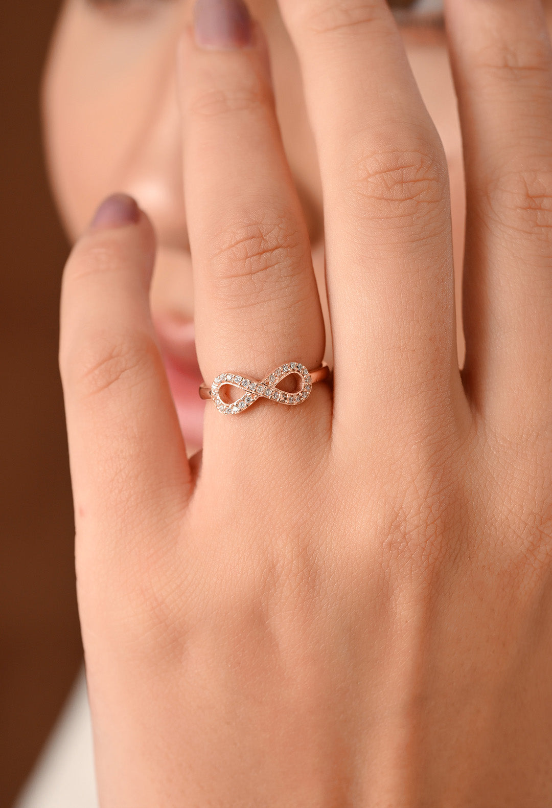 Infinity Studded Ring