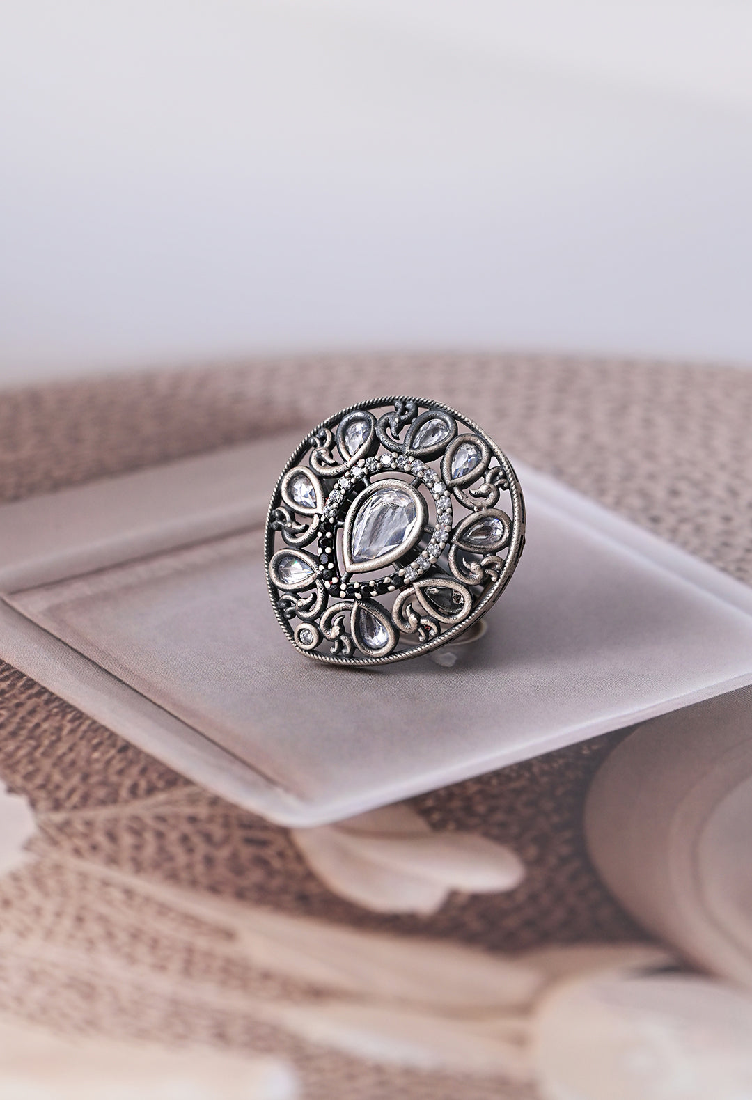 Vintage Kundan Statement Ring