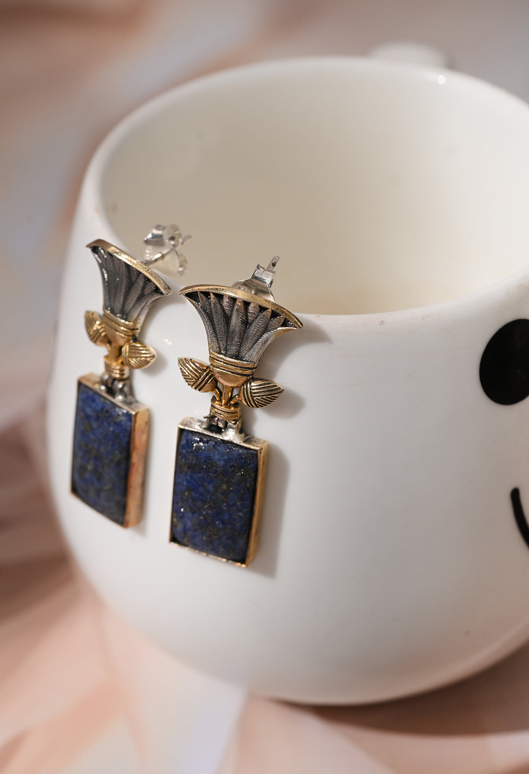 Indigo Bloom earrings