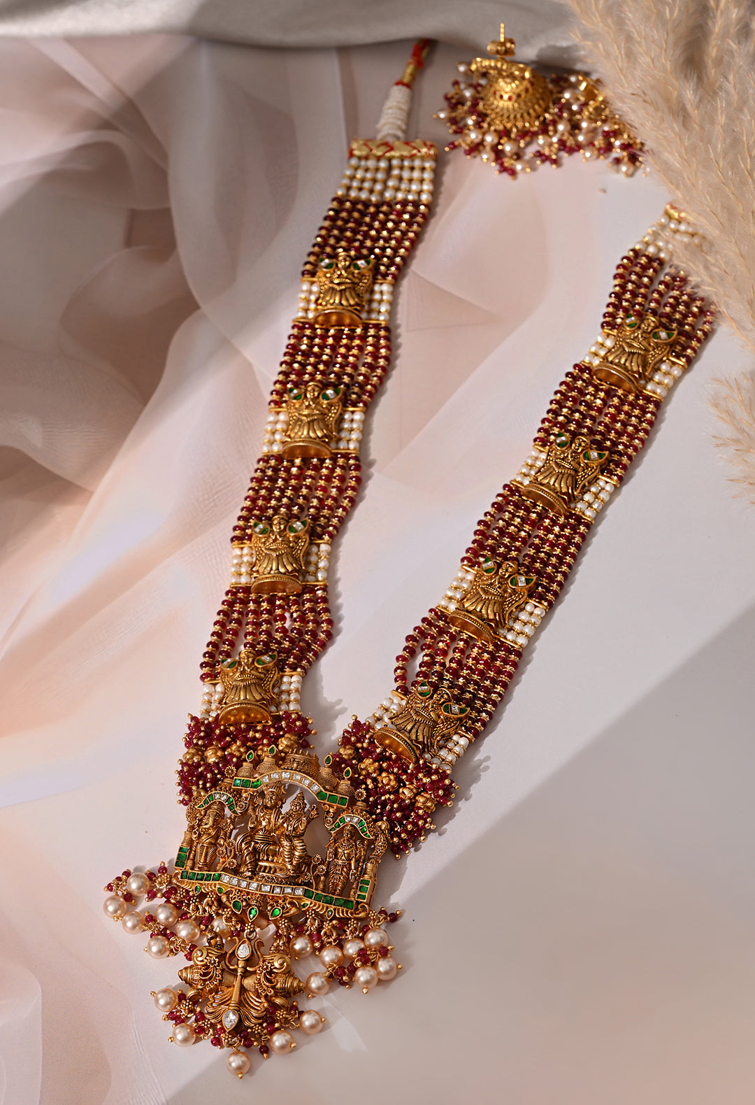Temple Lakshmi Haar Set
