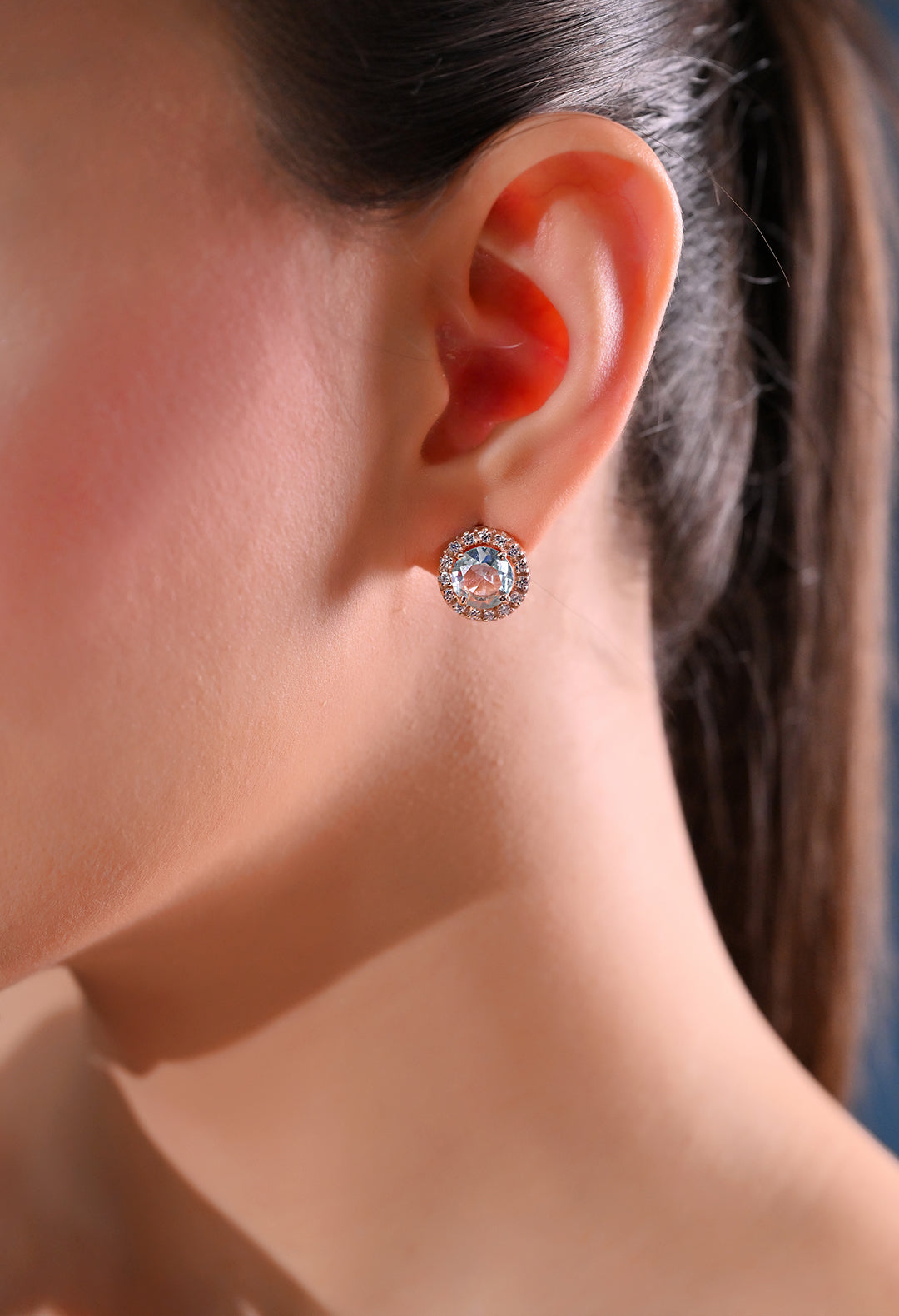 Sky Blue Studs Earrings