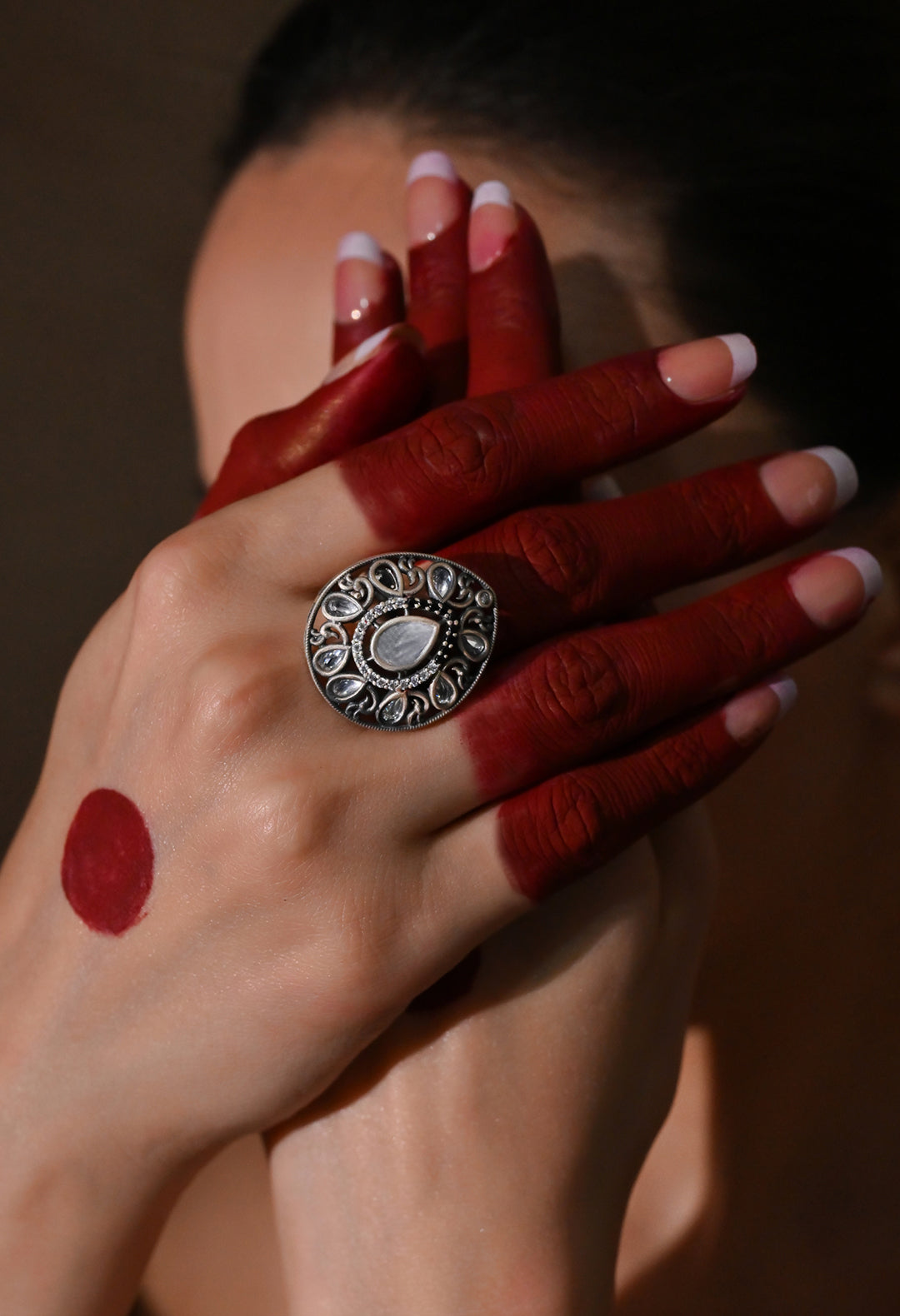 Vintage Kundan Statement Ring