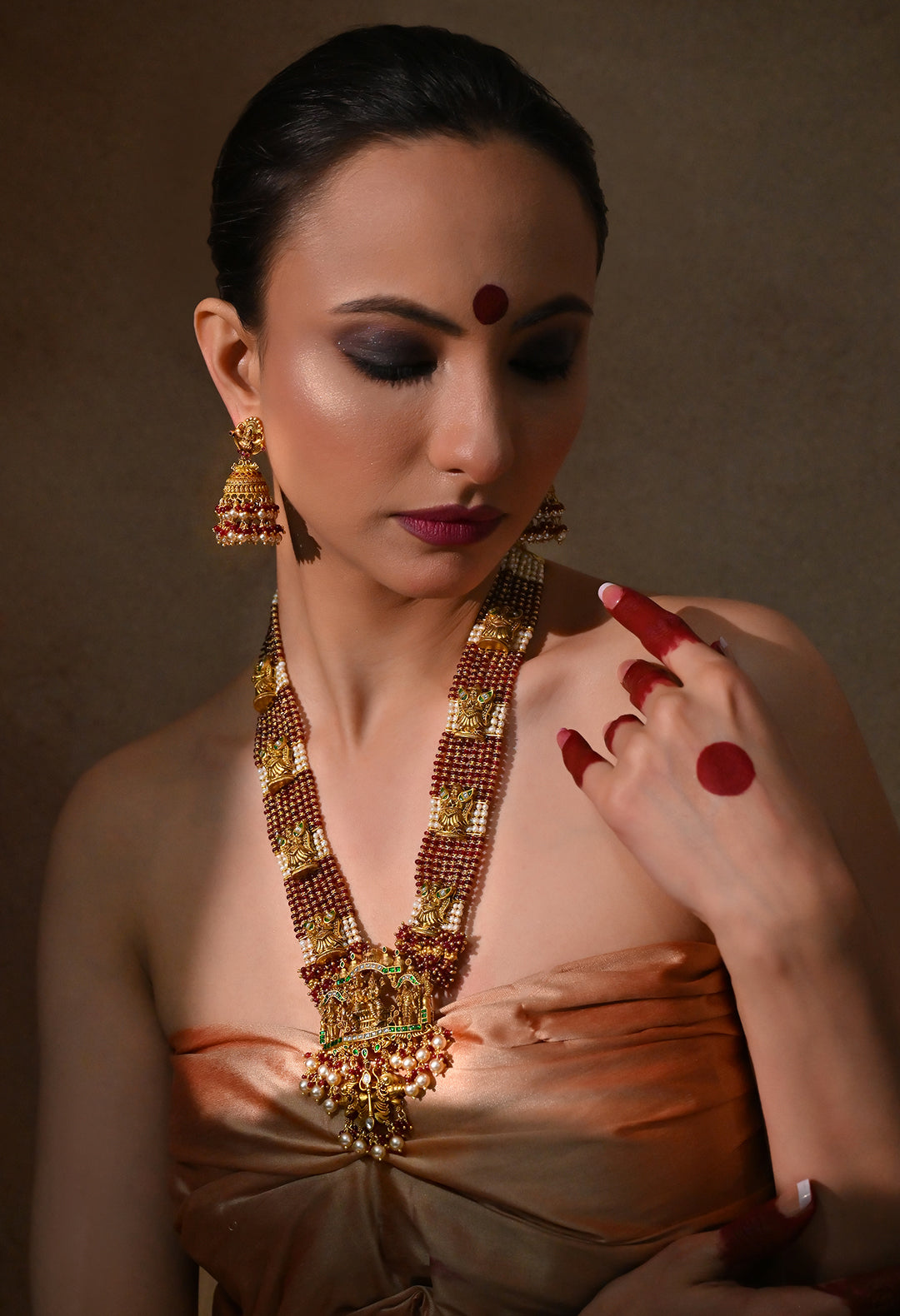 Temple Lakshmi Haar Set