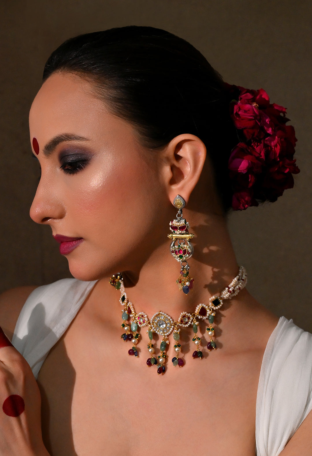 Rang Mahal Pearl Necklace Set