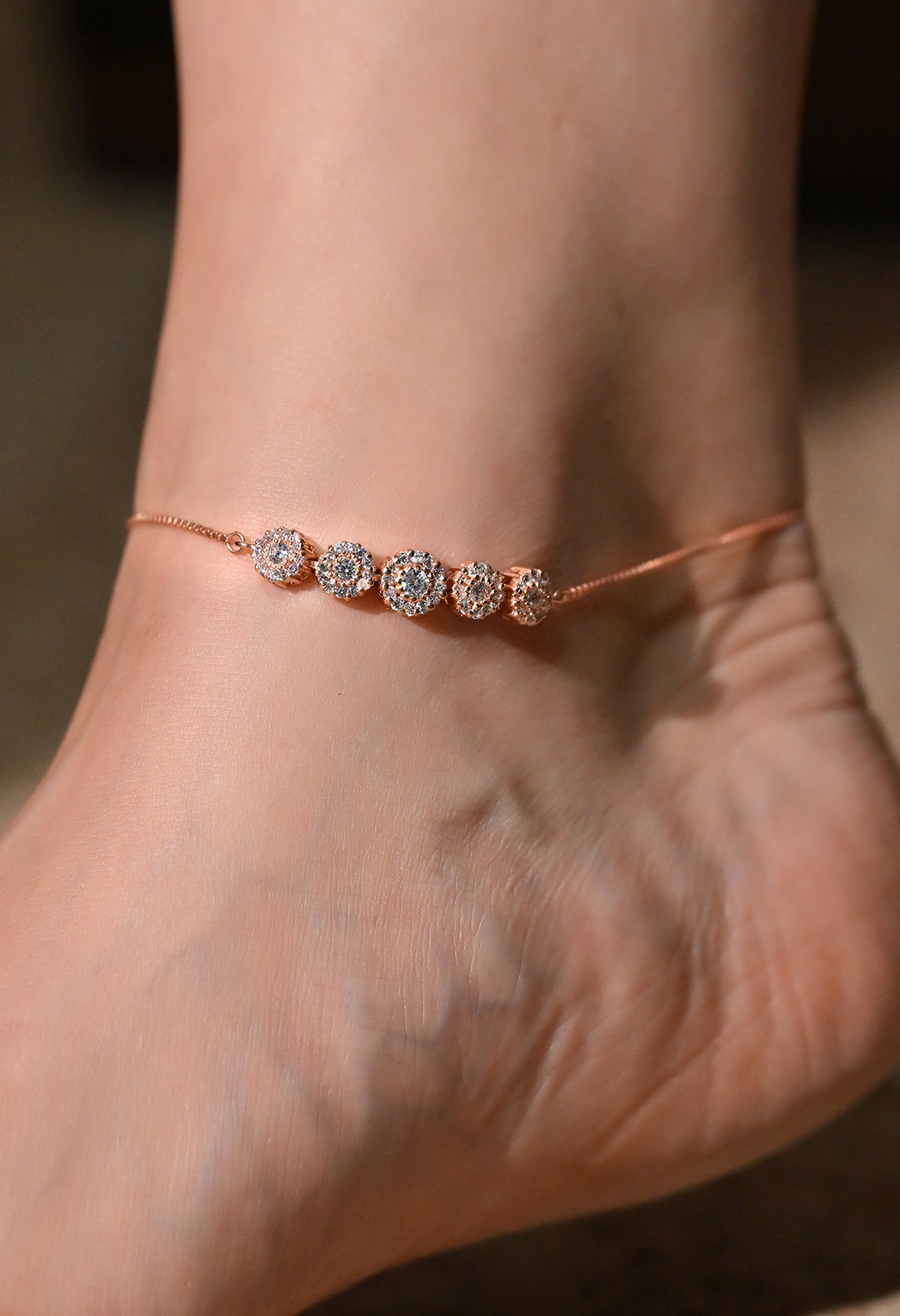 5 Diamond Anklet