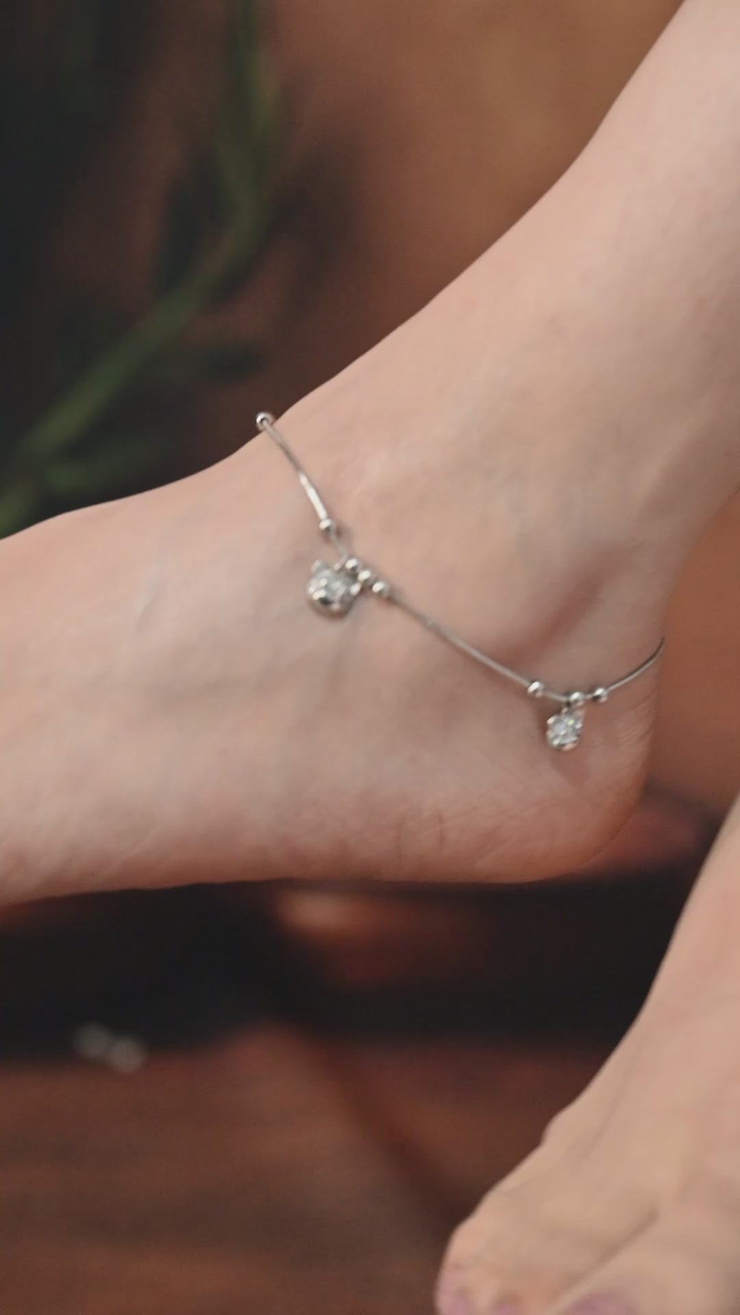 Anklet with Hoops